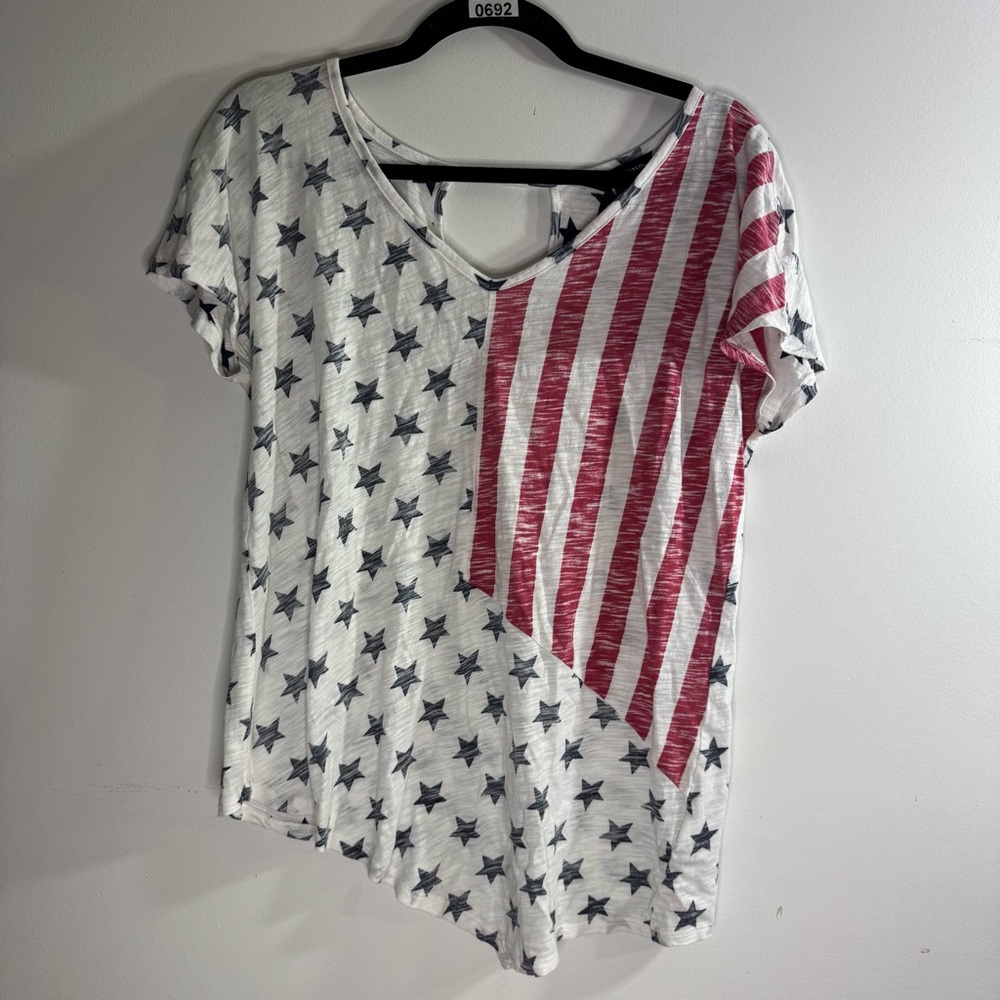 Rock & Republic American Flag Graphic Tee Medium